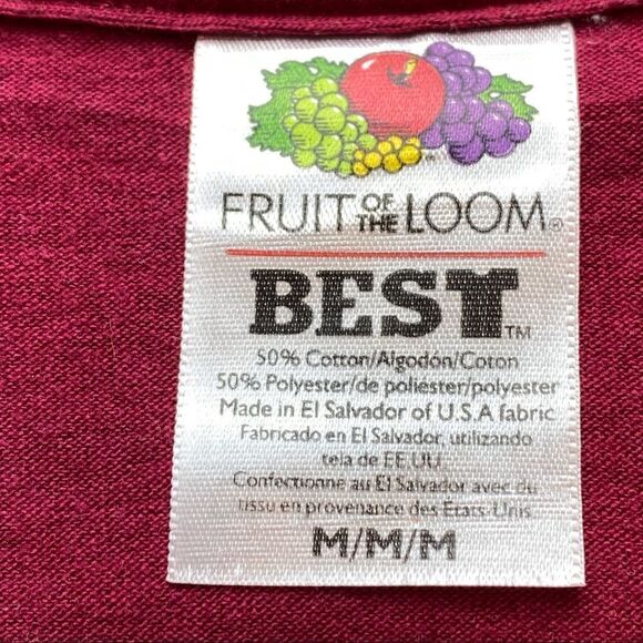 Fruit of The Loom Gatlinburg Tennessee Burgundy Short Sleeve T-Shirt Size Medium - Picture 3 of 9